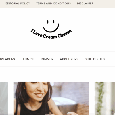 Brandable Food Blog Starter Site with Growth Potential